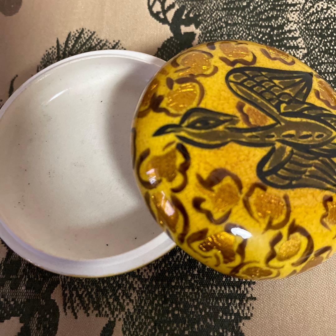 お値下げ　茶道具　香合　九谷焼