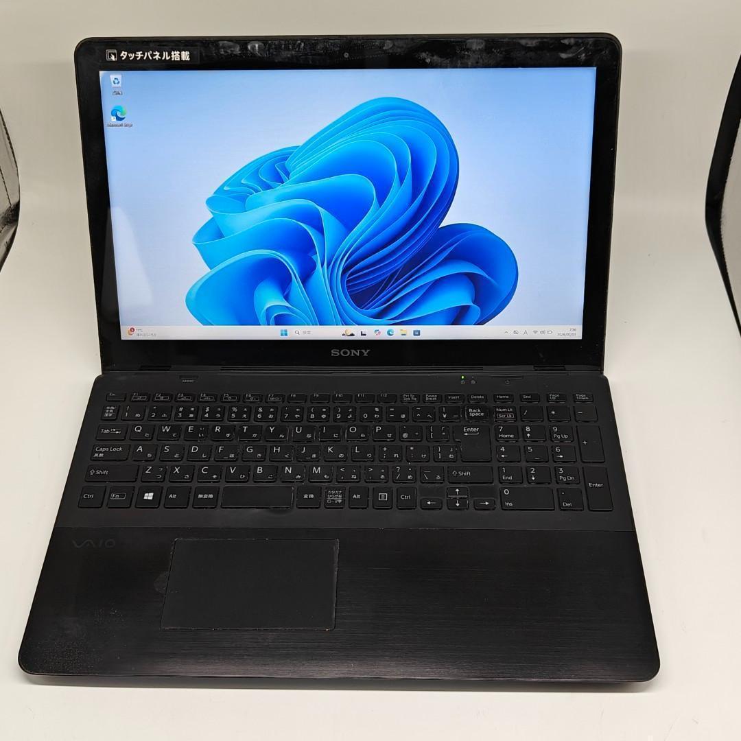 【VAIO】SVF 高速i7 SSD512GB 12GB ブラック ノートPC