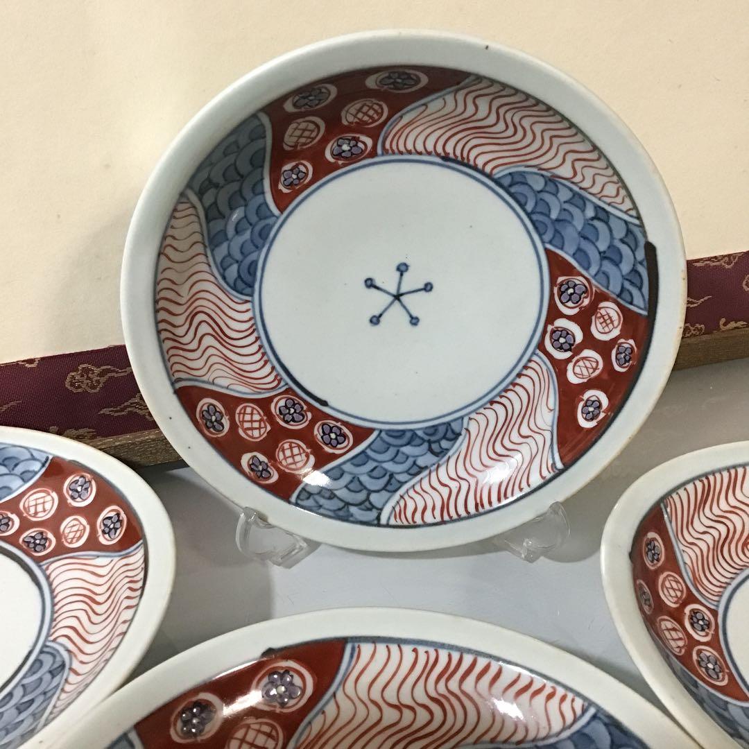 佐藤走破　六十四才　銘々皿4枚