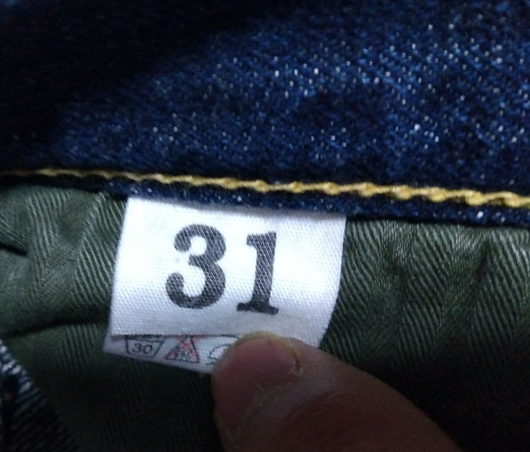 ウエアハウス　ジーンズ　大戦モデル　1003xx　w31　赤耳　隠しリベット