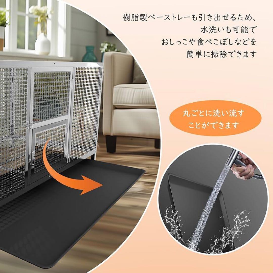 BingoPaw ペット ケージ 鶏 ステンレス 鶏小屋 ウサギ 犬 カバー付