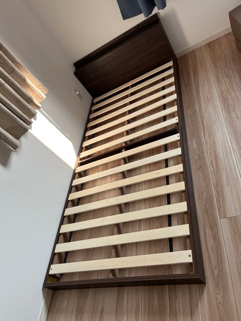 ベッドフレーム ダークブラウン シングル 美品