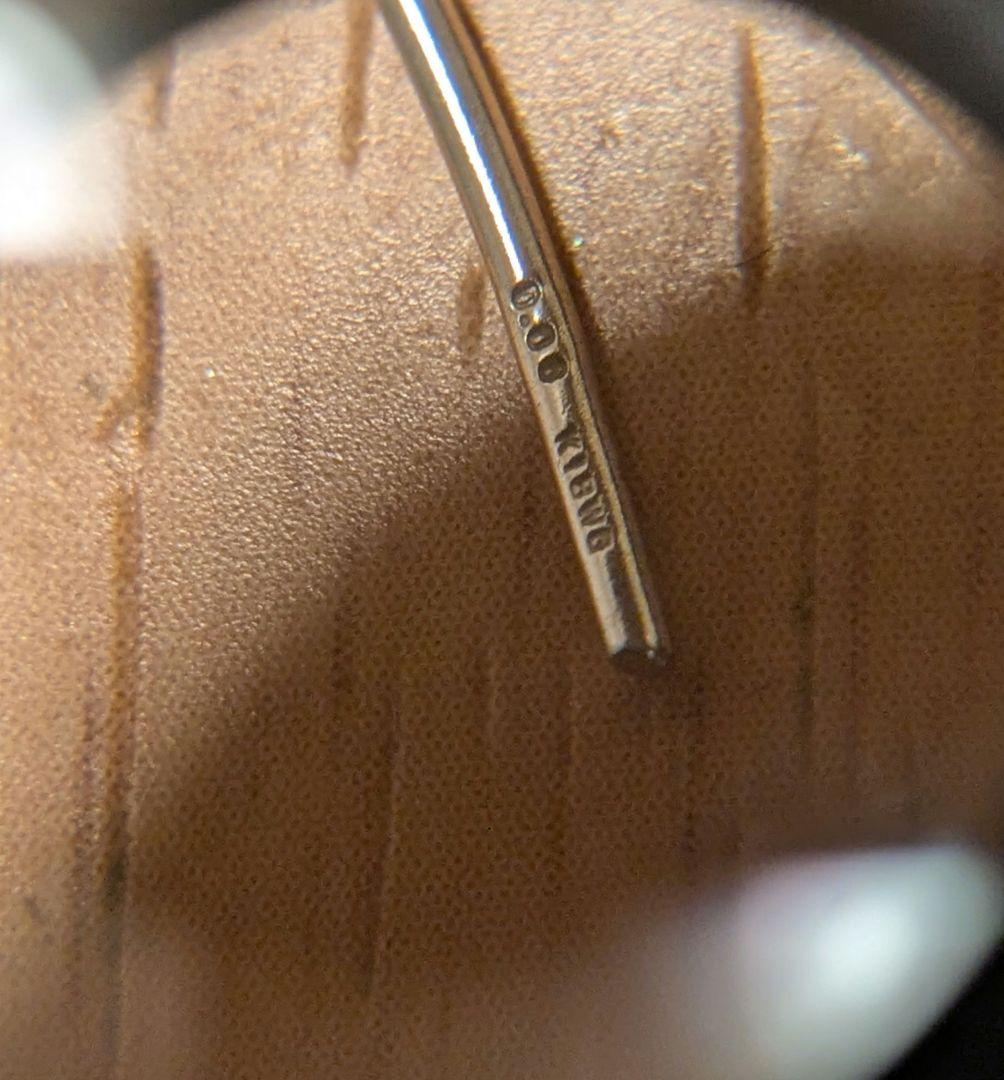 Joie de Treat 　‘ノート’ダイヤモンドスレッドスルーピアス　片耳用