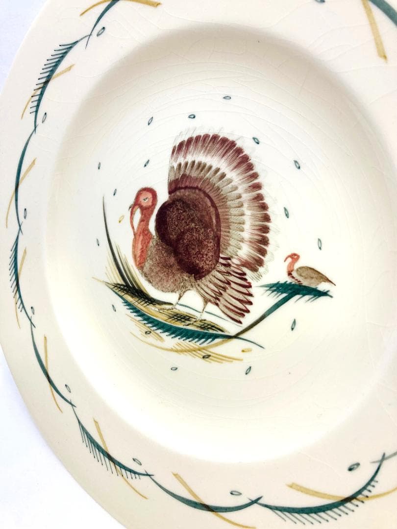 ターキー 七面鳥 ディナープレート【超レアパターン】英国製手描 スージークーパー
