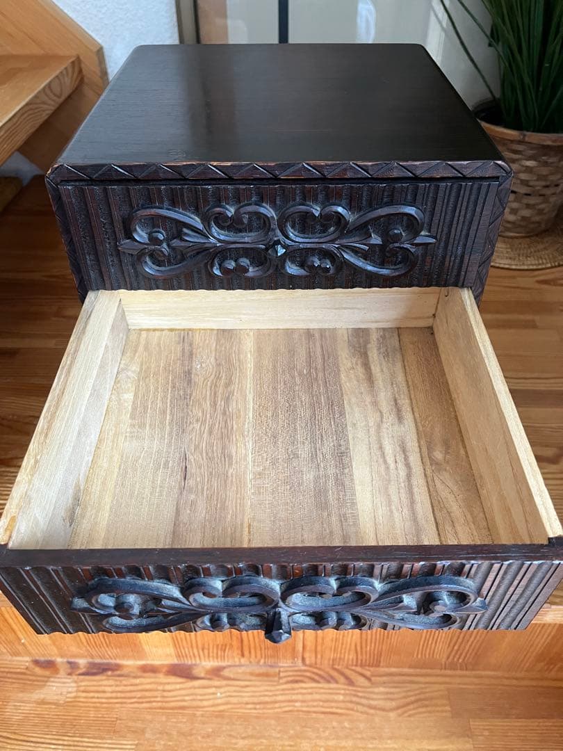 アンティーク レトロ ヴィンテージ 木製レターケース 引き出し 書類ケース