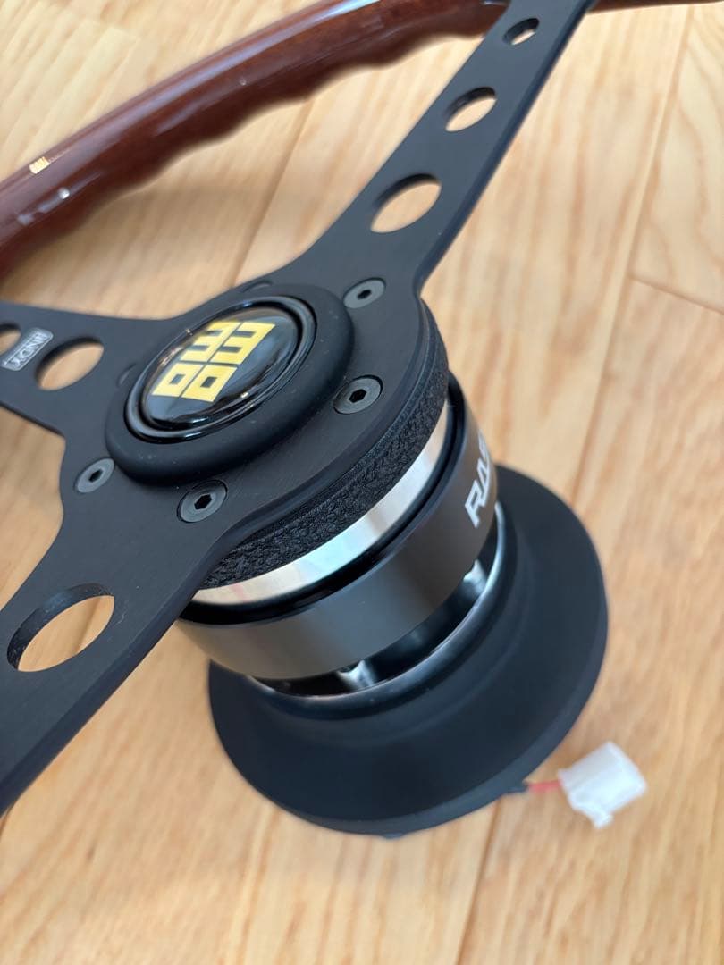 【NDロードスターフルセット】MOMO ウッドステアリングHL-06