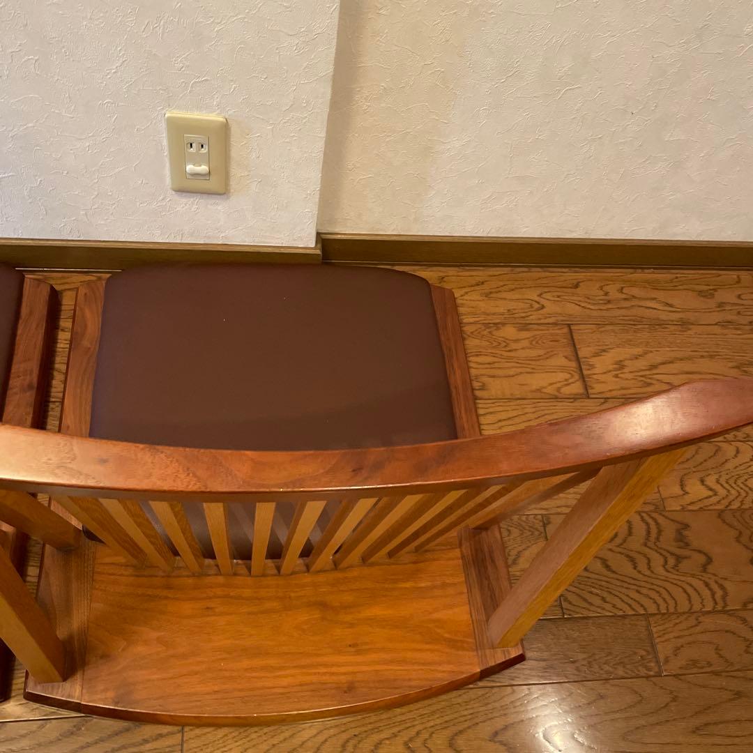 座椅子　木製　高級　2セット