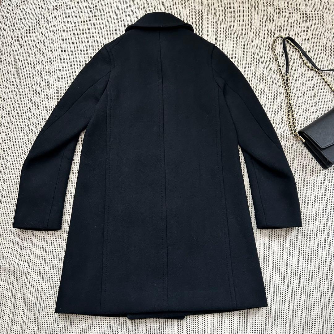 Drawer ドゥロワー/p ピーコート/メルトン/美品/金釦/ウールコート