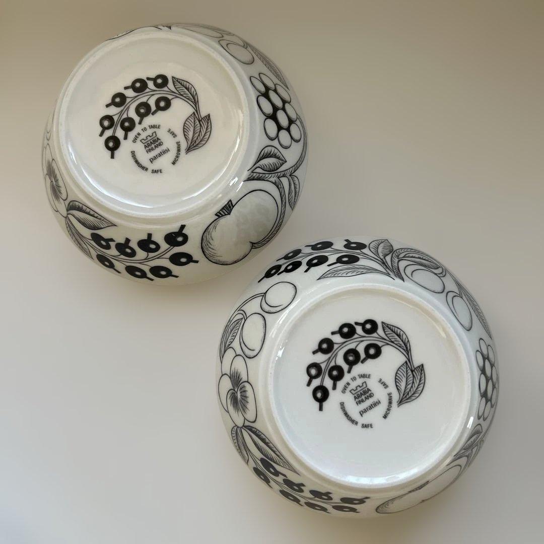 ARABIA paratiisiプレート 各2枚セット パラティッシ 裏面旧ロゴ