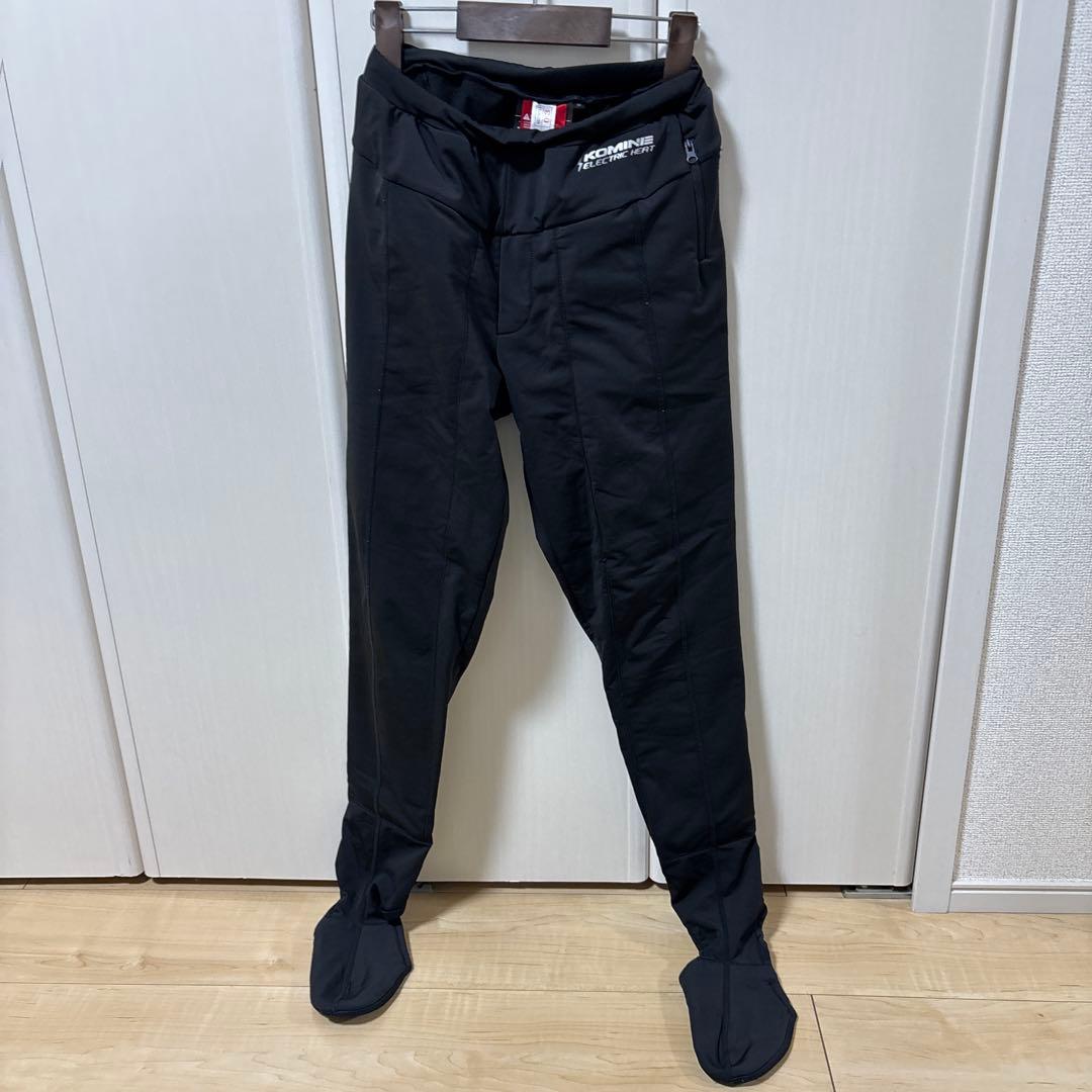 【3点セット】KOMINE 12V電熱ウェア一式(ジャケット/タイツ/グローブ)