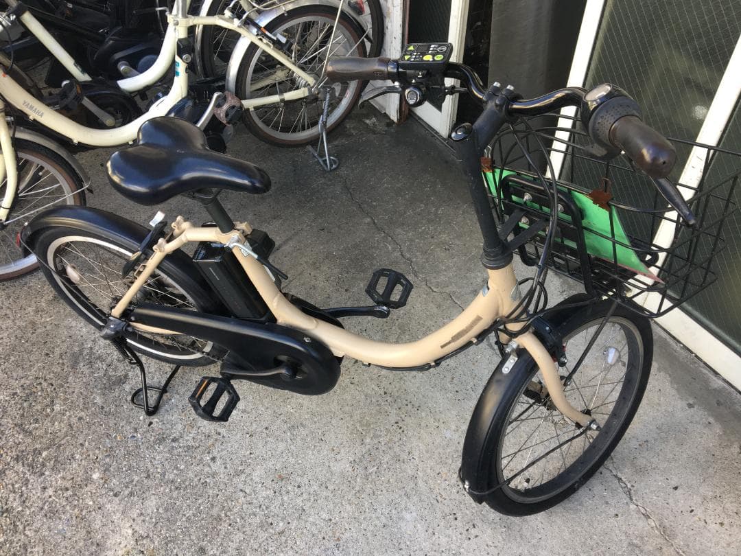 地域限定送料無料　アシスタユニ　12,3AH　アイボリー　神戸市　電動自転車