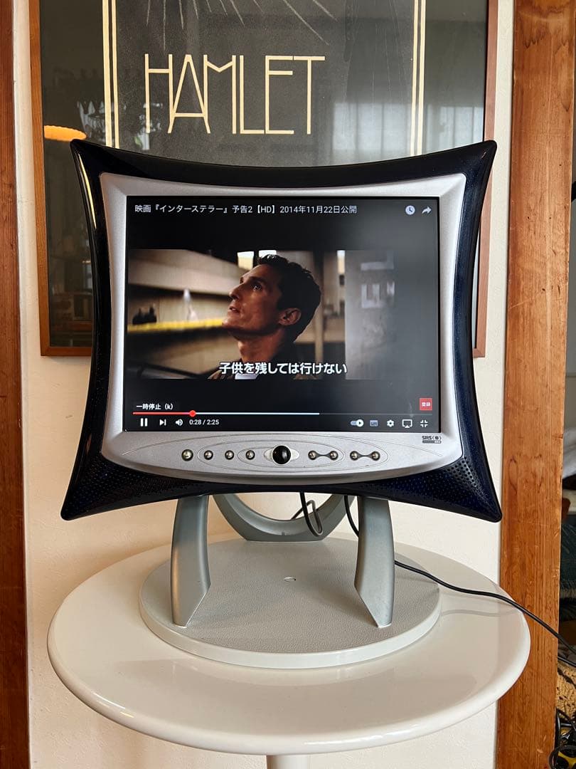 hannspree テレビモニター　ミッドセンチュリー　スペースエイジ　モニター