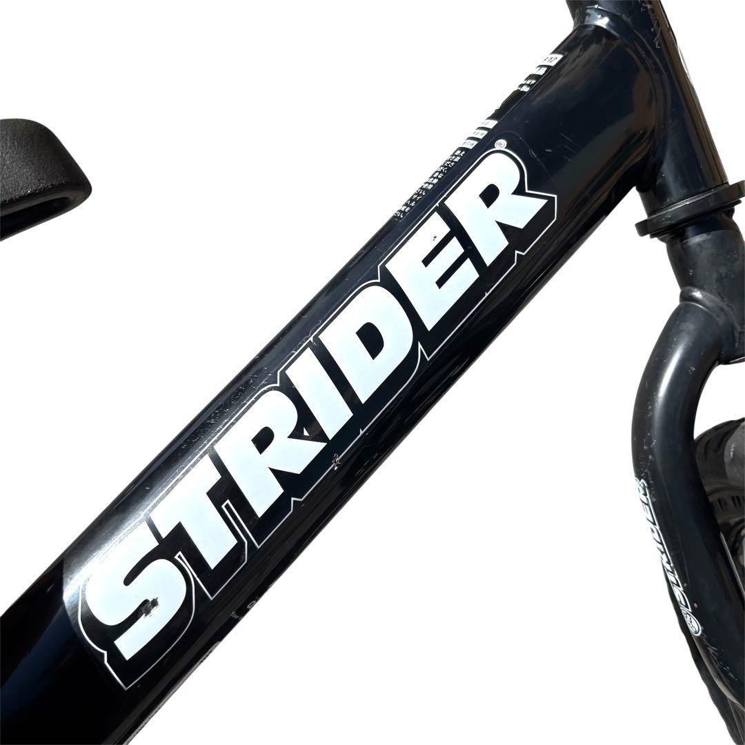 美品 ストライダー STRIDER 12 スポーツモデル 黒 バランスバイク