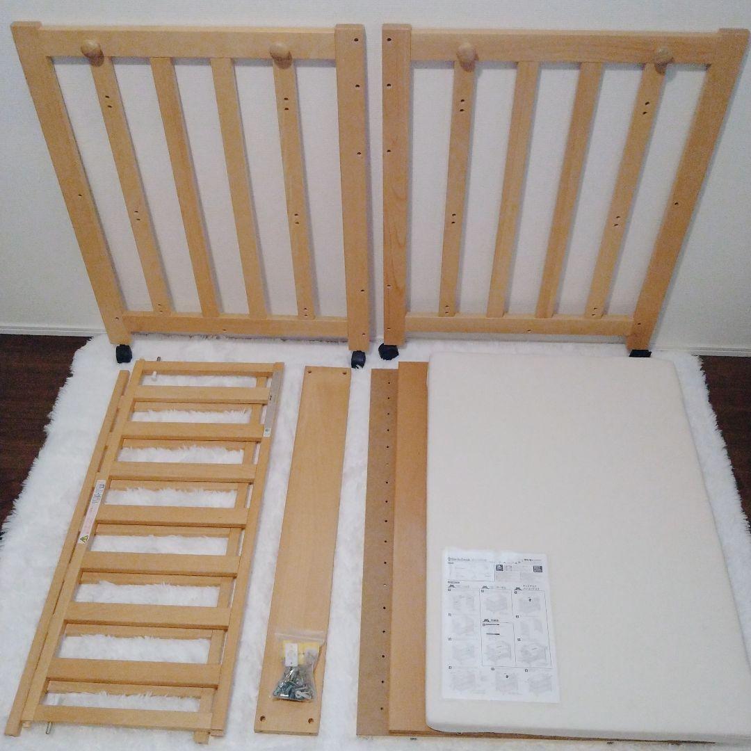 【状態良好】スリーピー 5wayベビーベッド 石崎家具 ベビー敷きふとん付き