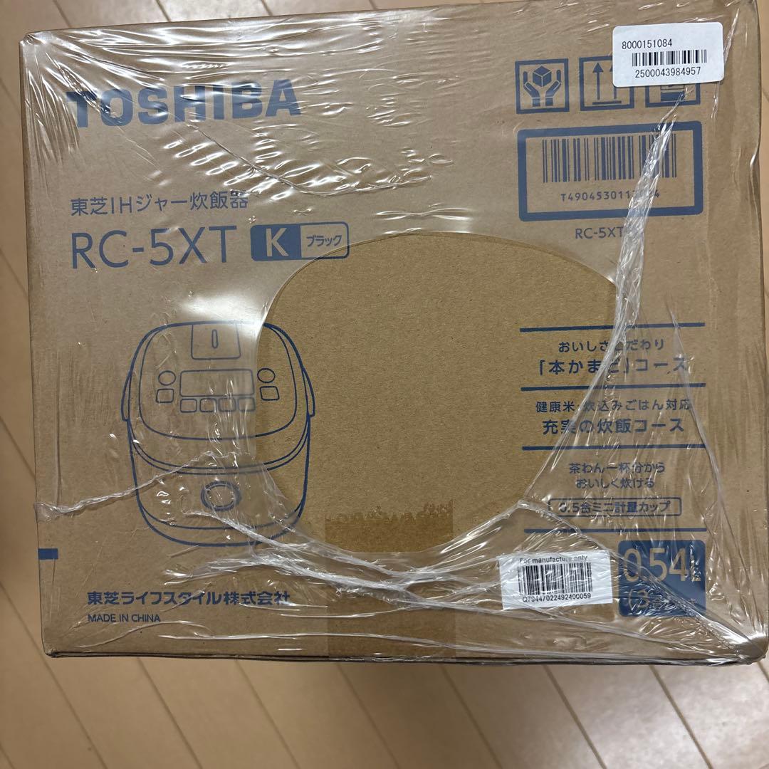 TOSHIBA RC-5XT K 炊飯器 0.54L 3号炊き