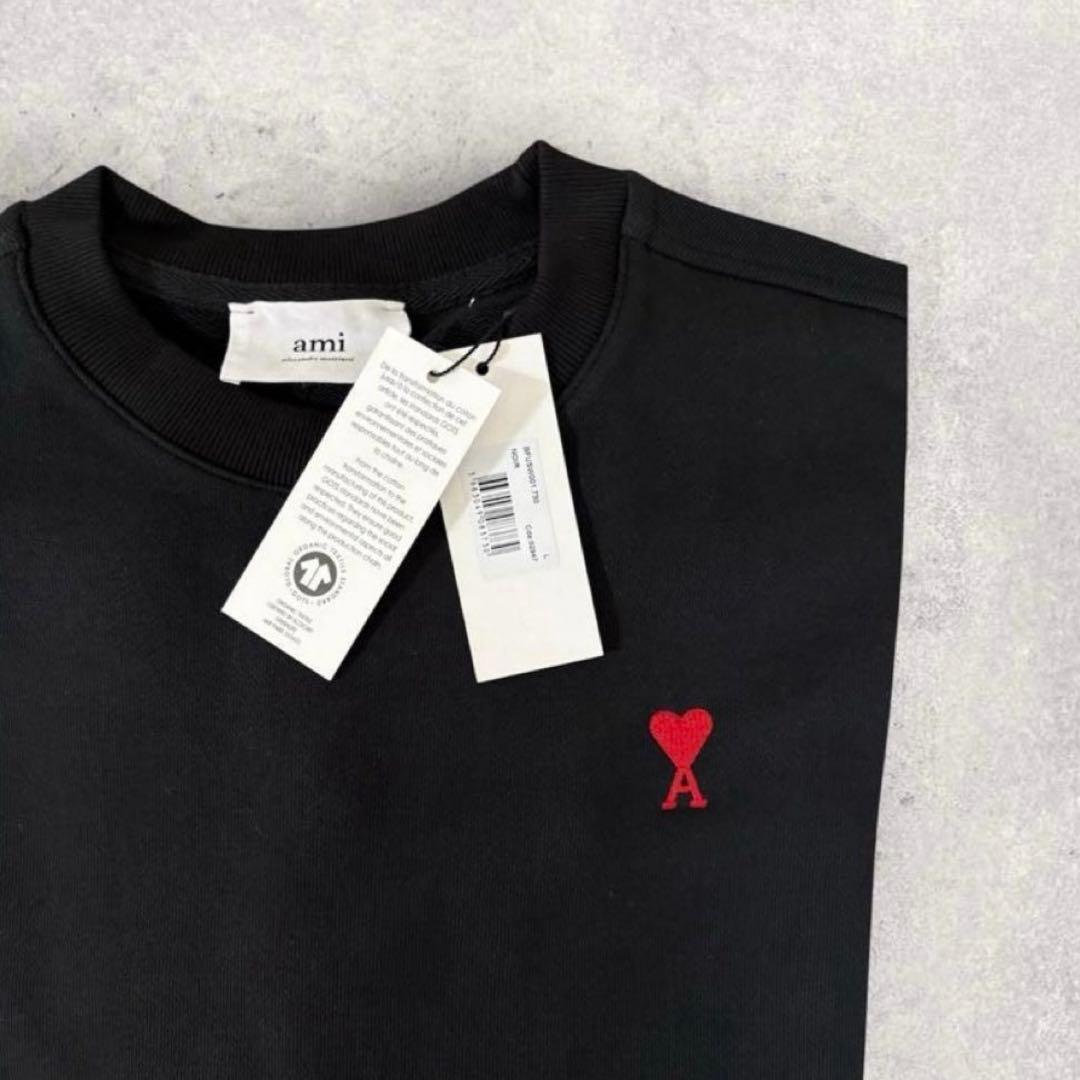 新品未使用 Ami Paris トレーナー スウェット 黒 ブラック L