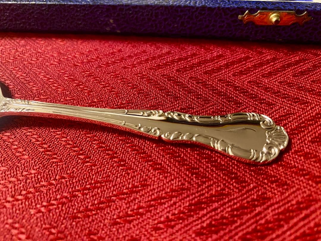 【英国王室御用達☆極美品】Mappin&Webb スープスプーン６本 収納箱付！