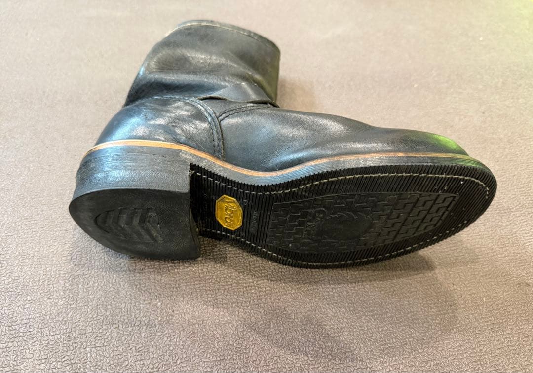 Chippewa チペワ　エンジニアブーツ　レザー茶芯 黒タグ26cm相当