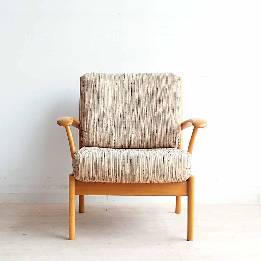 飛騨産業 キツツキ オーク材 1人掛けソファ A ナチュラル ZR24389