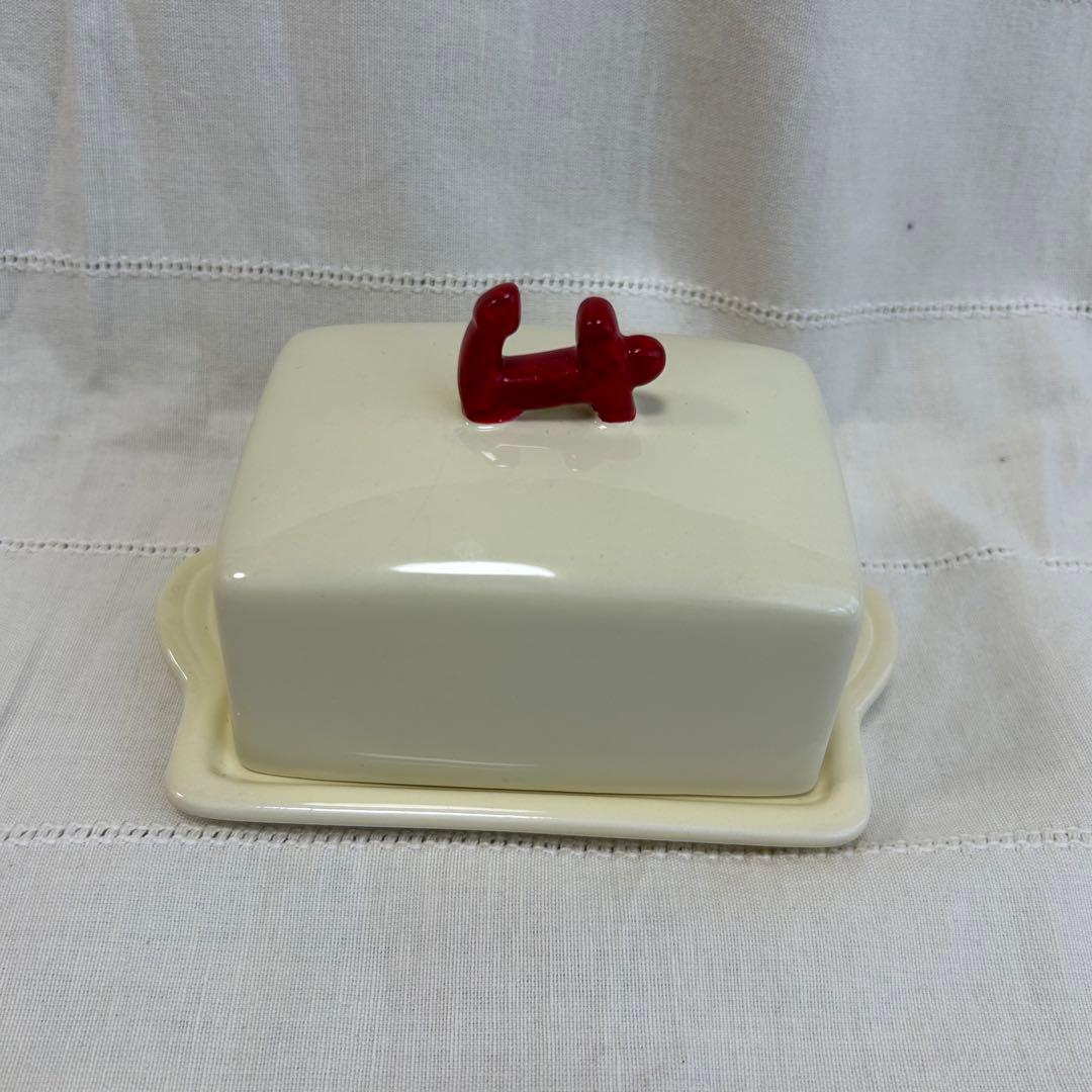 ANCHOR アンカー　バターケース　陶器製　ヴィンテージ