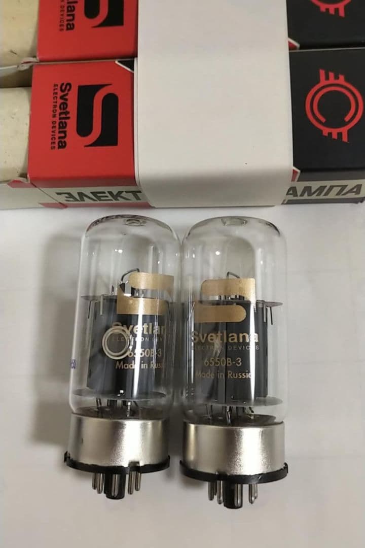 真空管 6550B 出力管　SVETLANA 製品 2本