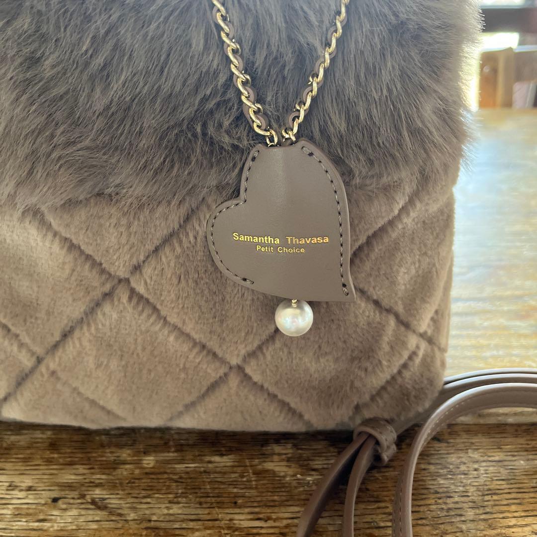 Samantha Thavasa ファーショルダーバッグ