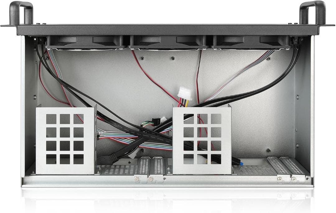 新品⭐️3U ラックマウントサーバーシャーシ ブラック 工業グレード 19インチ