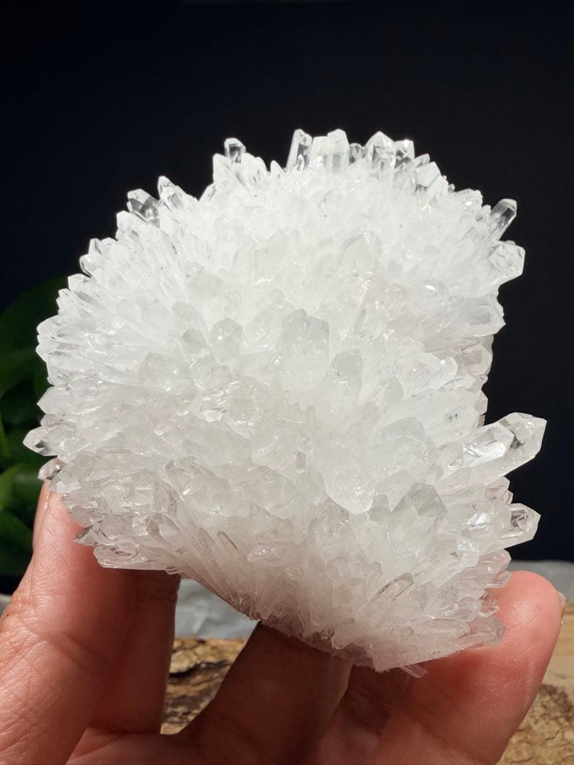 希少☆癒し系☆菊花水晶クラスター ☆キラキラ✨パワーストーン　置物