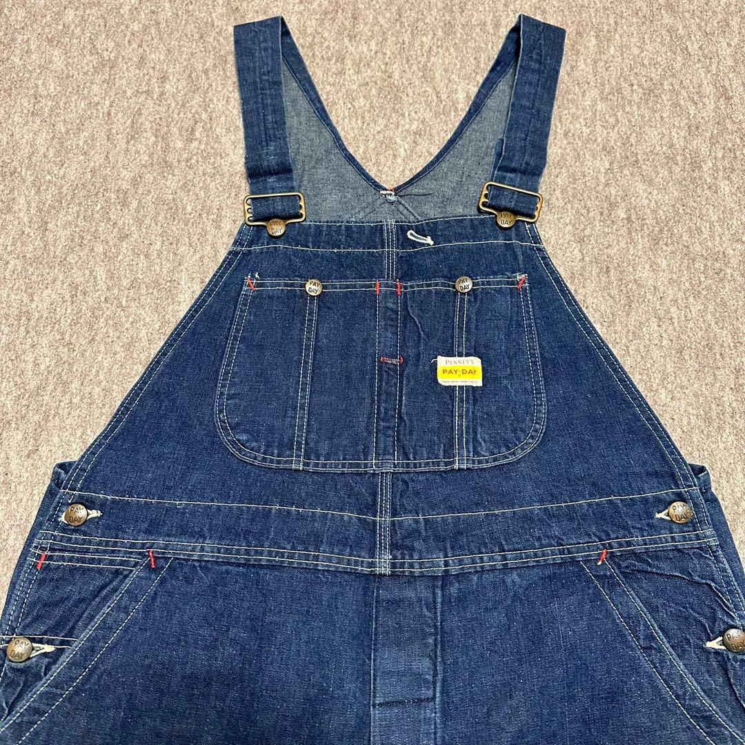 PAYDAY デニムオーバーオール 濃紺 美品 PENNEY'S 50s 60s