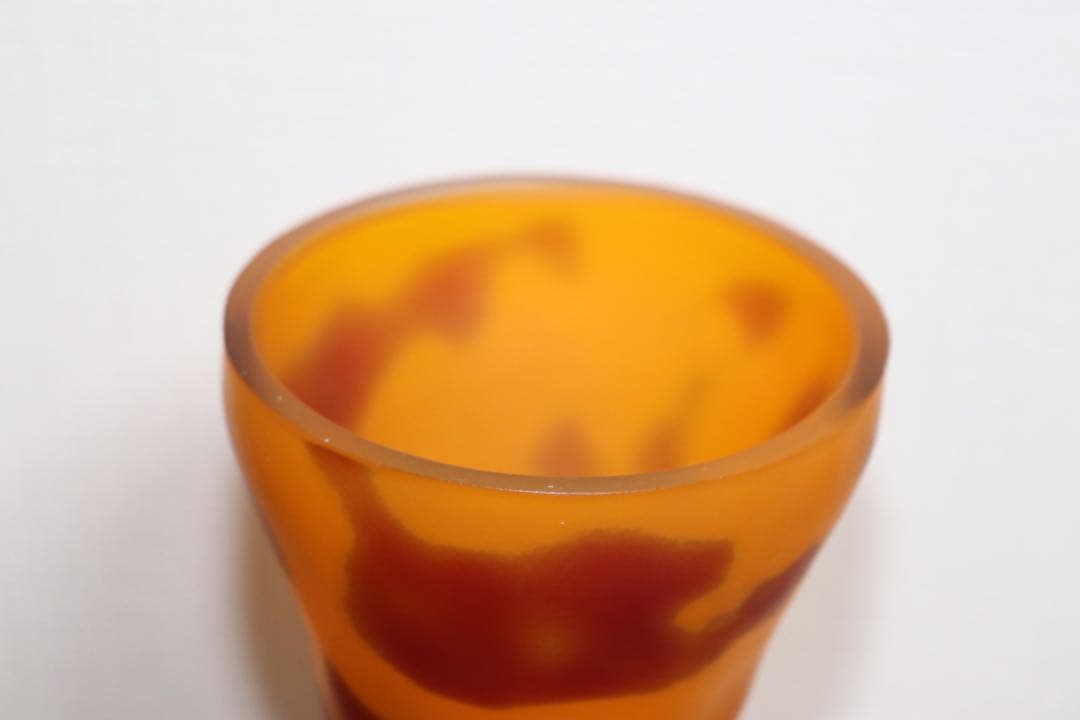 ガレガラス　カワセミ紋瓶　送料込み0623