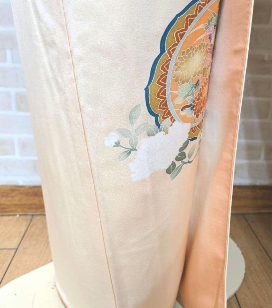 再販◯淡色◯ペールオレンジ訪問着4点セット