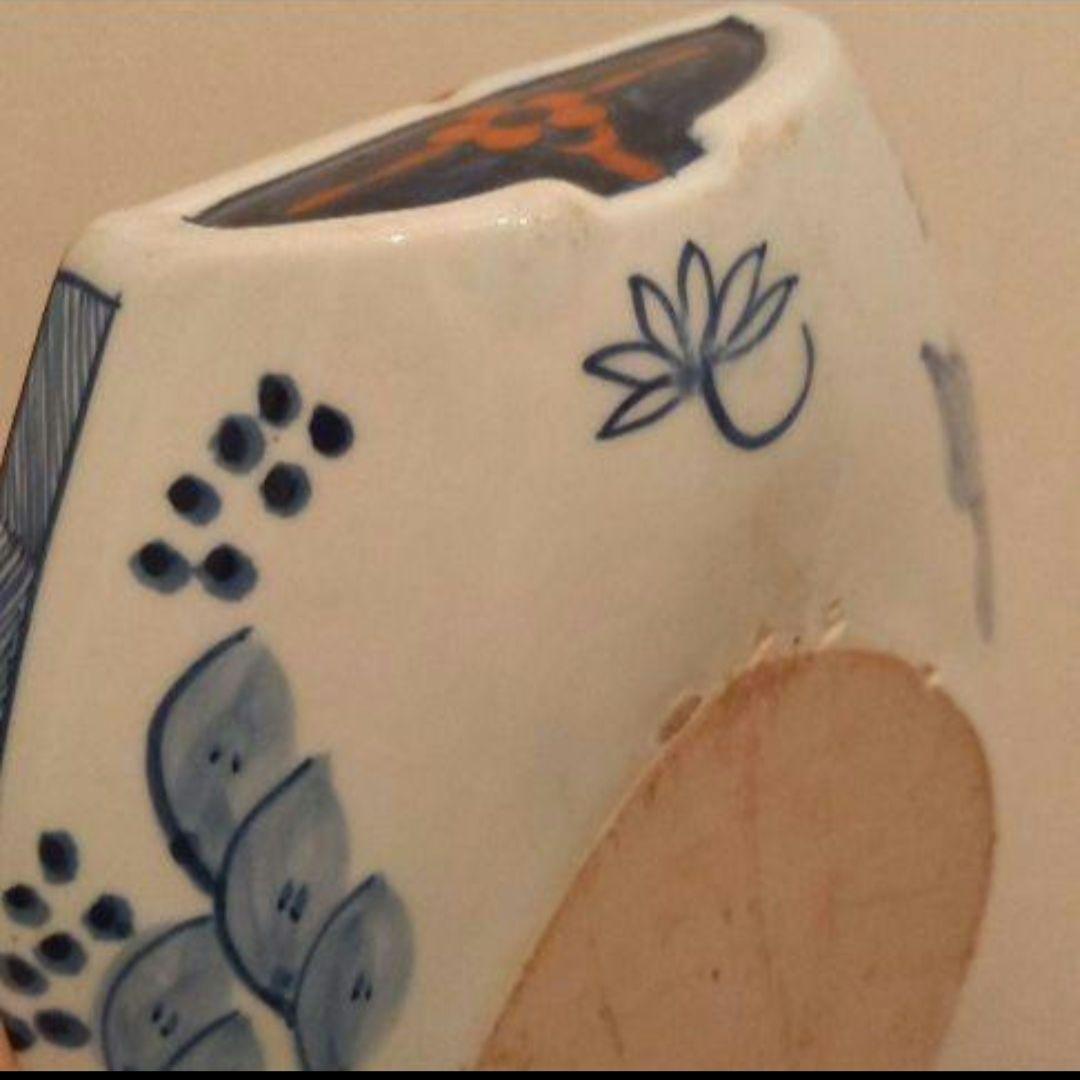 ‼️即発送‼️舟型 金彩錦絵 南蛮船‼️ 骨董 深鉢 大皿 飾り皿