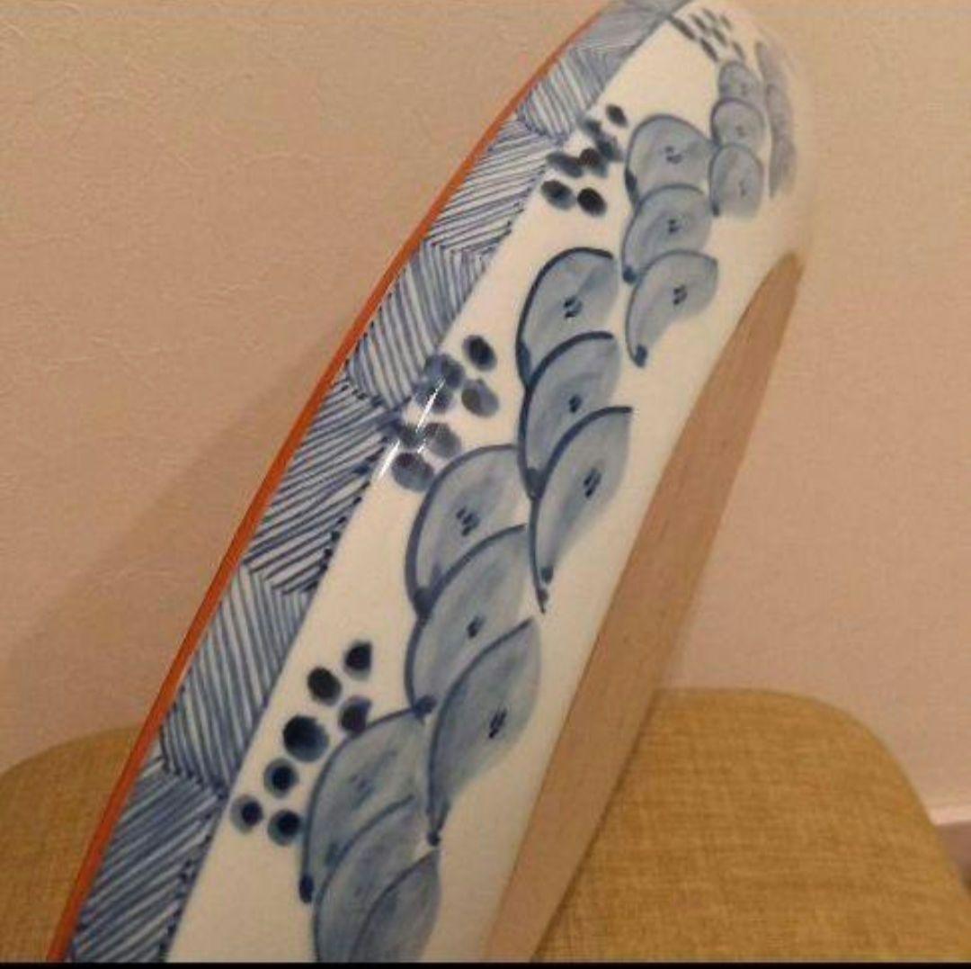 ‼️即発送‼️舟型 金彩錦絵 南蛮船‼️ 骨董 深鉢 大皿 飾り皿