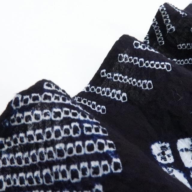 Y1162◆有松鳴海絞り 綿 洗える夏着物 手縫い仕立て 高級浴衣 着物