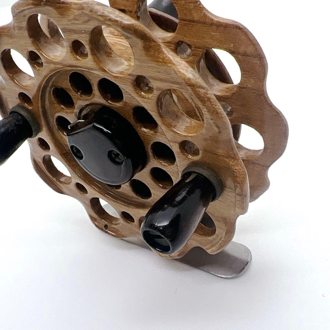 【希少】木製 タイコリール 欅 ケヤキ ヘチリール TSURUYA つるや釣具店