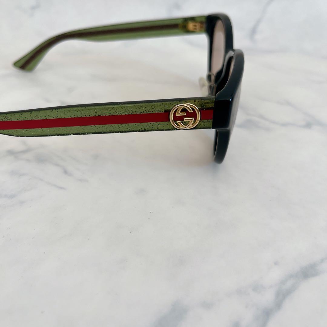 GUCCI グッチ サングラス ウェブライン シェリーライン ゴールドロゴ