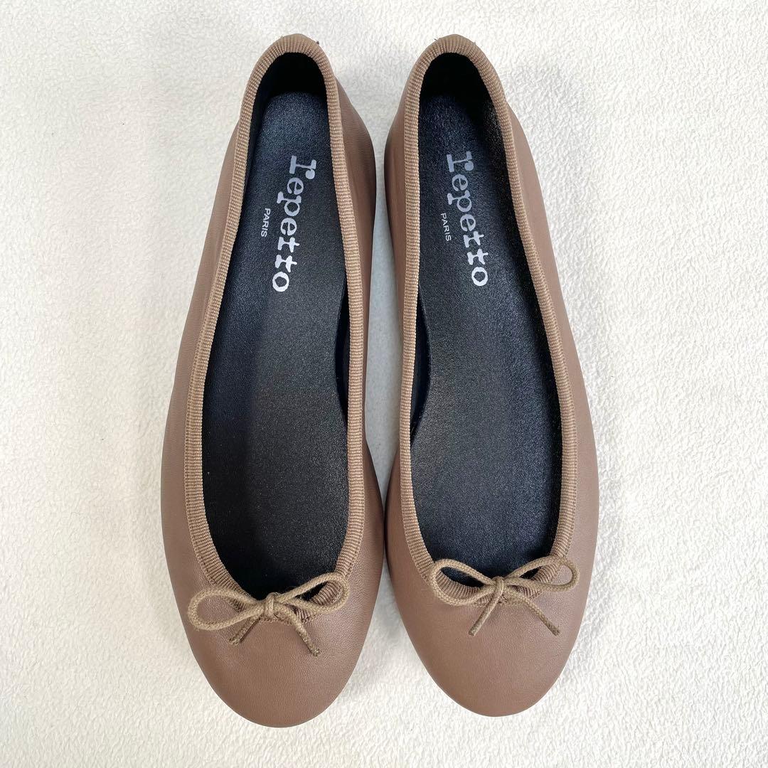 極美品・未使用級✨レペット フラット バレエシューズ レザー モカ 36.5