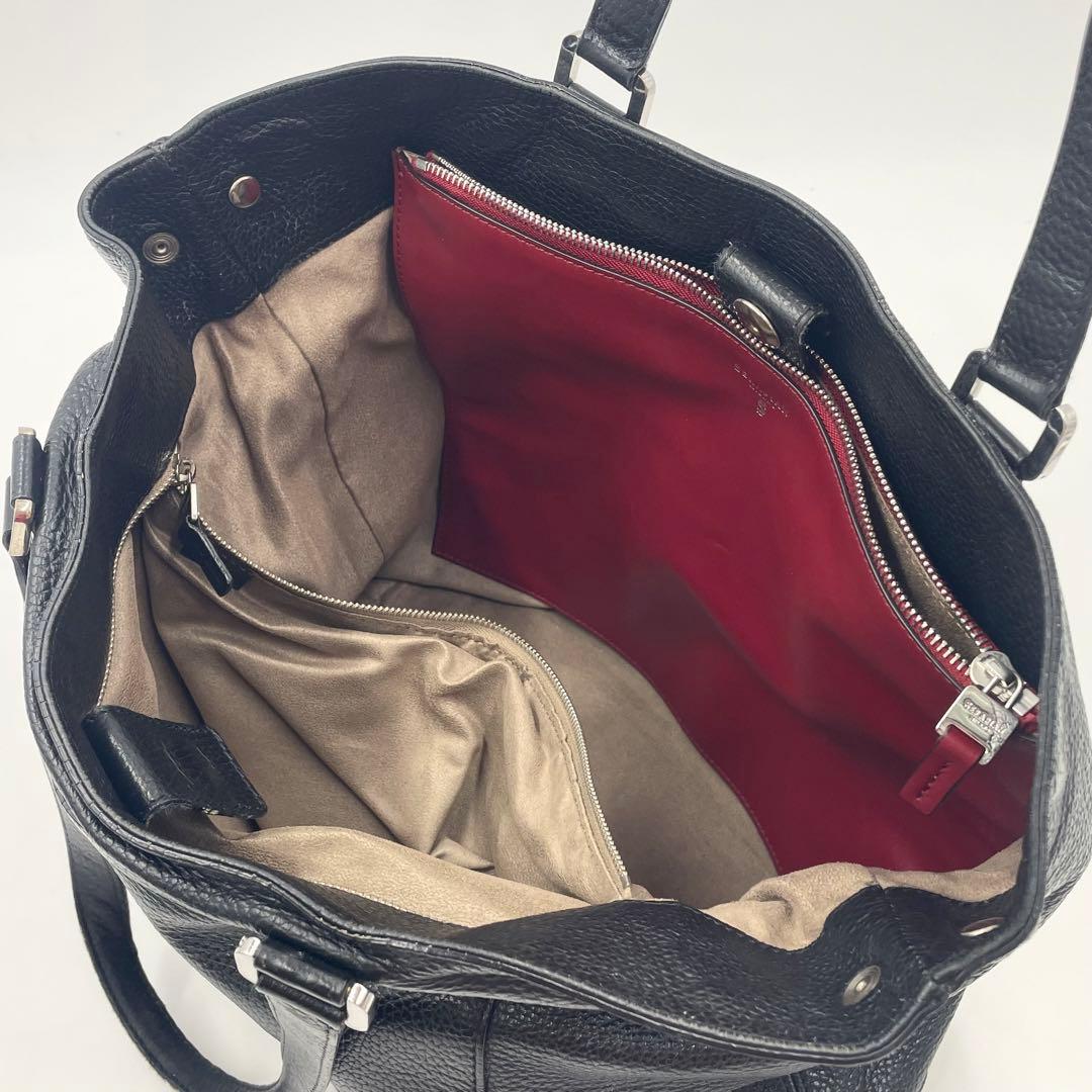 【極上】セラピアン MILANO トートバッグ+クラッチバッグ 肩掛け 大容量