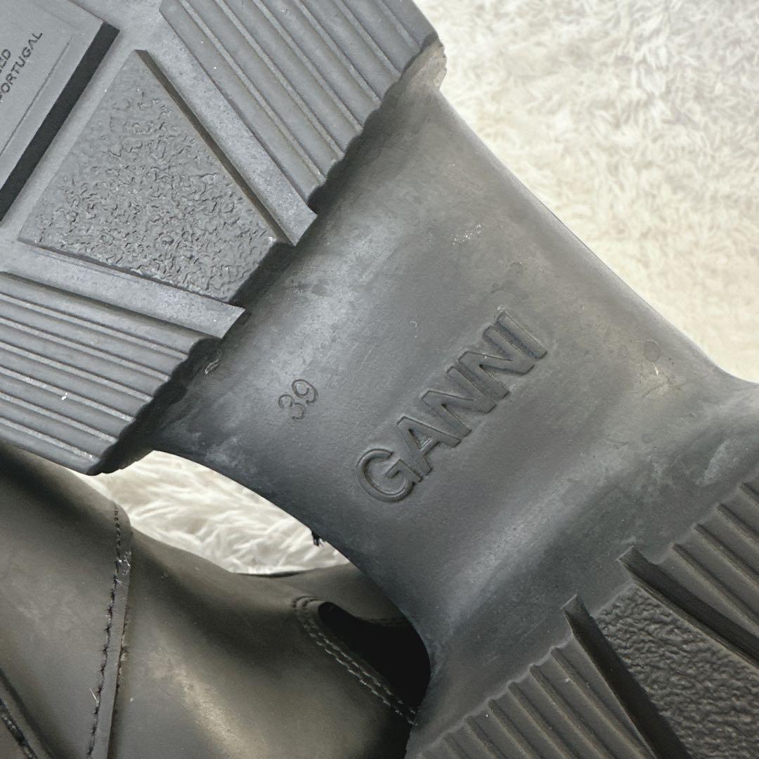 【良品】GANNI ラバーサイドゴアブーツ 39