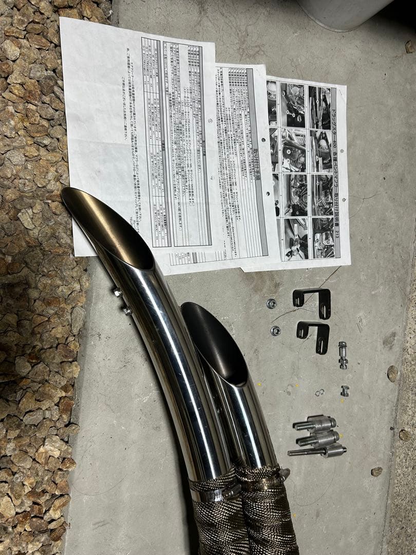 ガレージT&F ベントマフラー　と　エアクリーナのみ ドラックスター400用