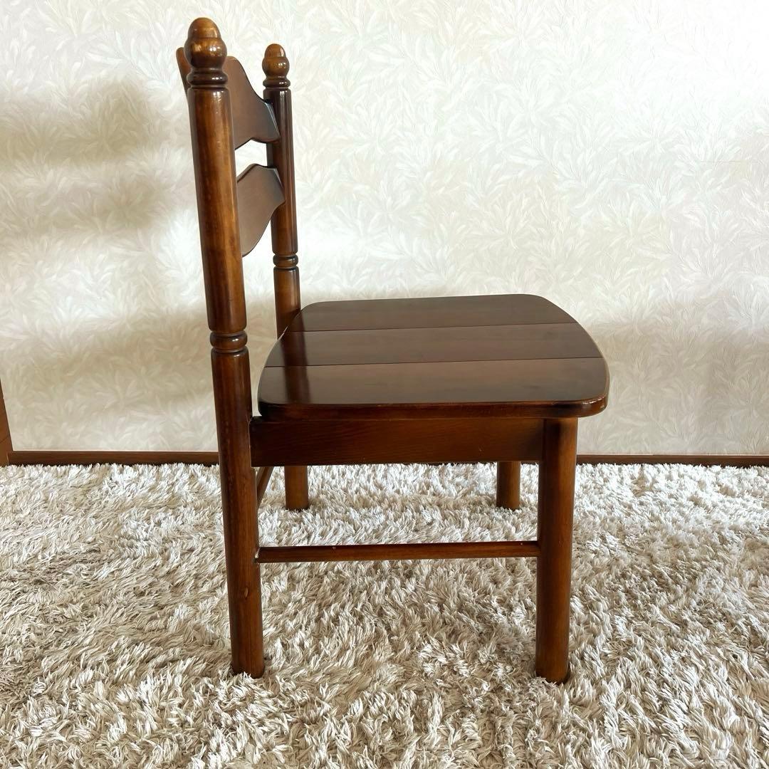 オールド カリモク コロニアル ダイニングチェア 馬車刻印 2脚 90年代 ①