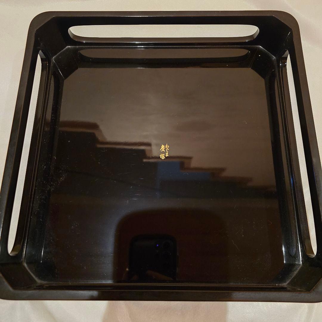 輪島塗 慶塚 四段重 重箱 台座付き