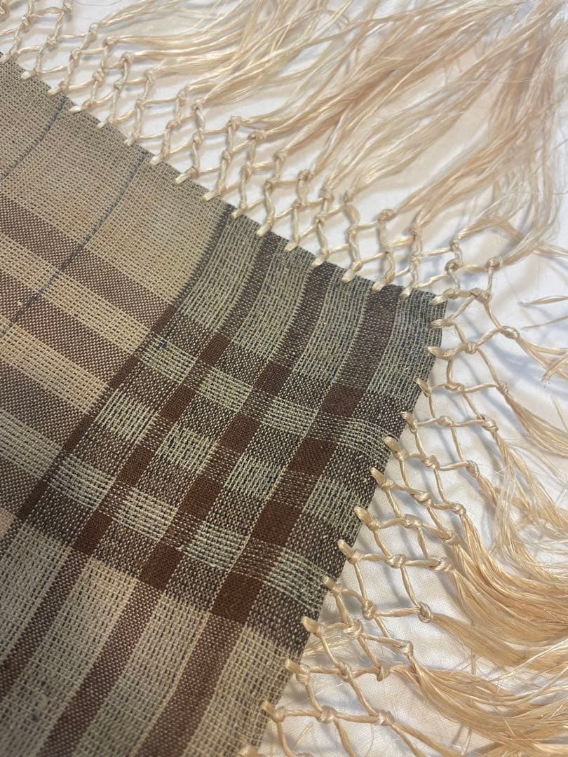 喜如嘉　芭蕉布　工芸品　壁掛け　クロス　反物つぎ合わせデザイン