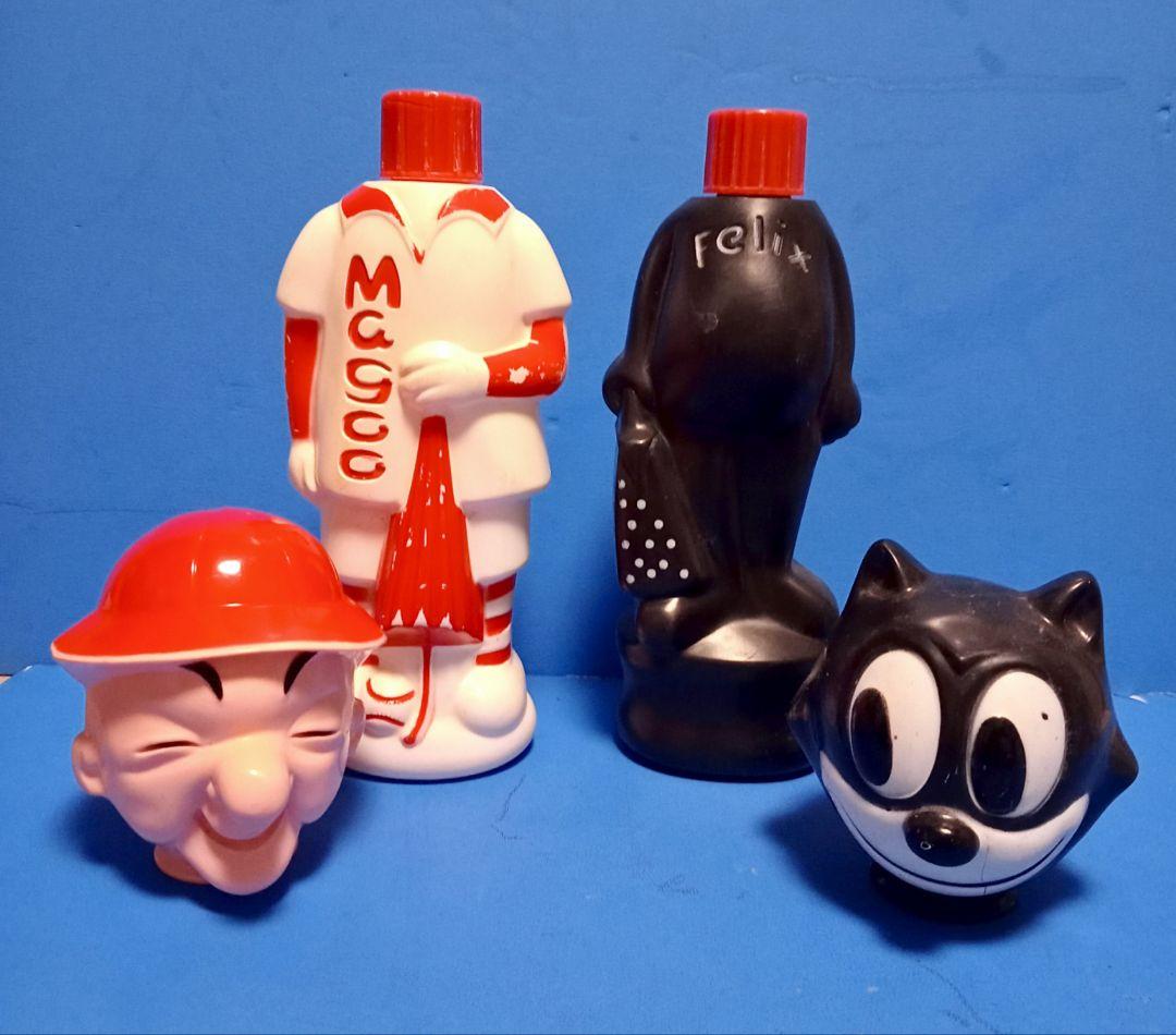 1960s米国ヴィンテージソーキー ソープボトル フィリックス、Mr.マグー