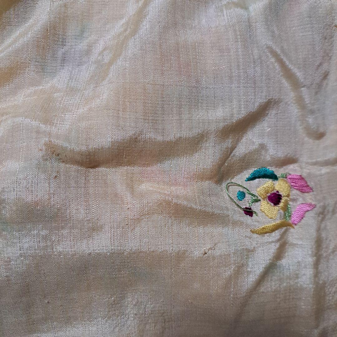 ヴィンテージ 刺繍 テーブルクロス ベッドスロー ベッドライナー ショール