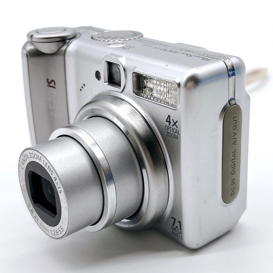 Canon キャノン PowerShot A570 IS シルバー デジカメ
