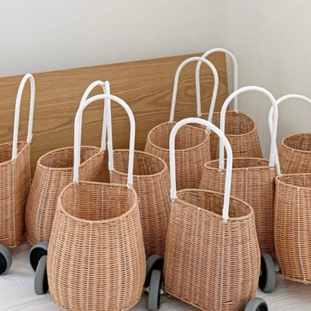 インテリア　ナチュラル　韓国インテリア　バスケット　収納　ラギーバスケット