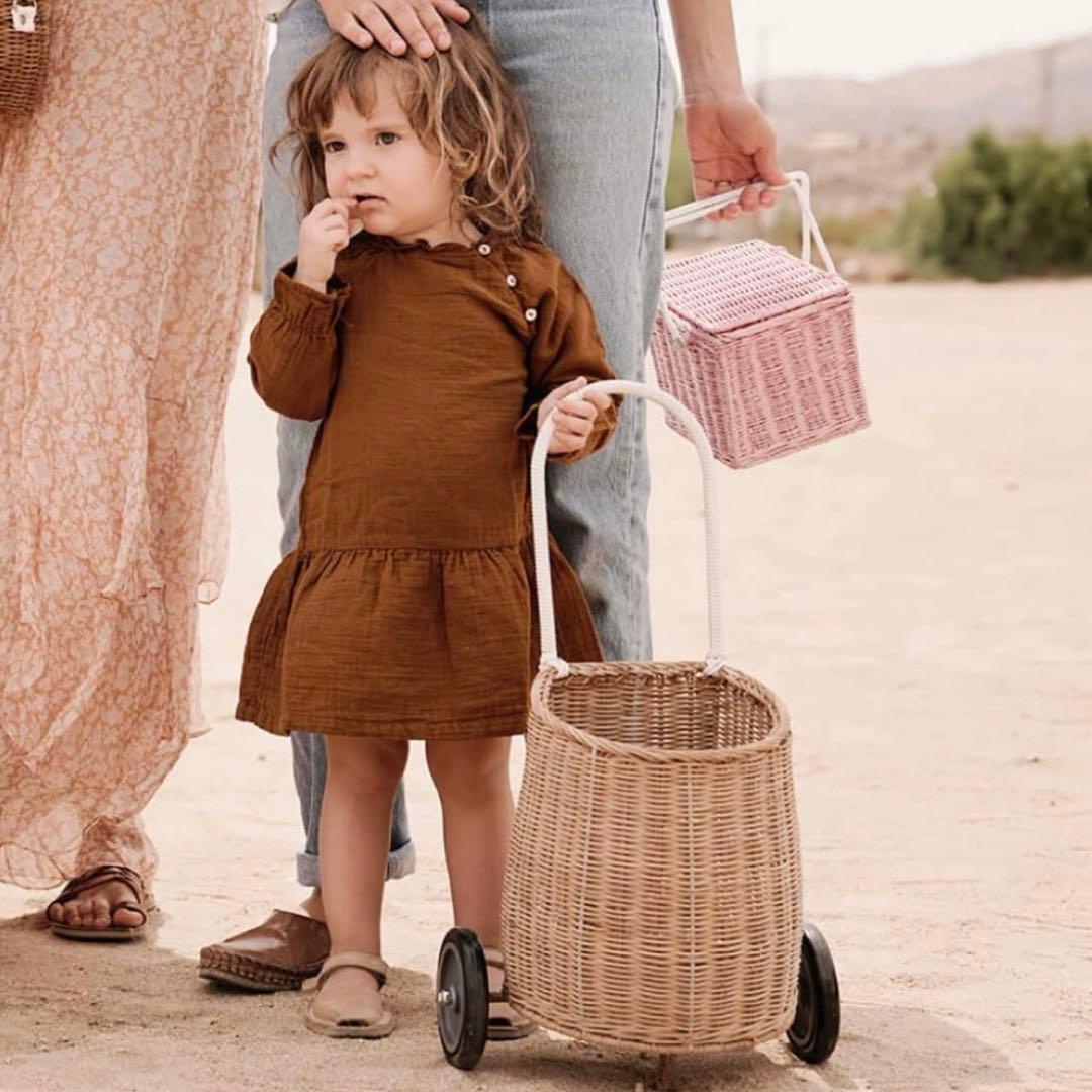 インテリア　ナチュラル　韓国インテリア　バスケット　収納　ラギーバスケット