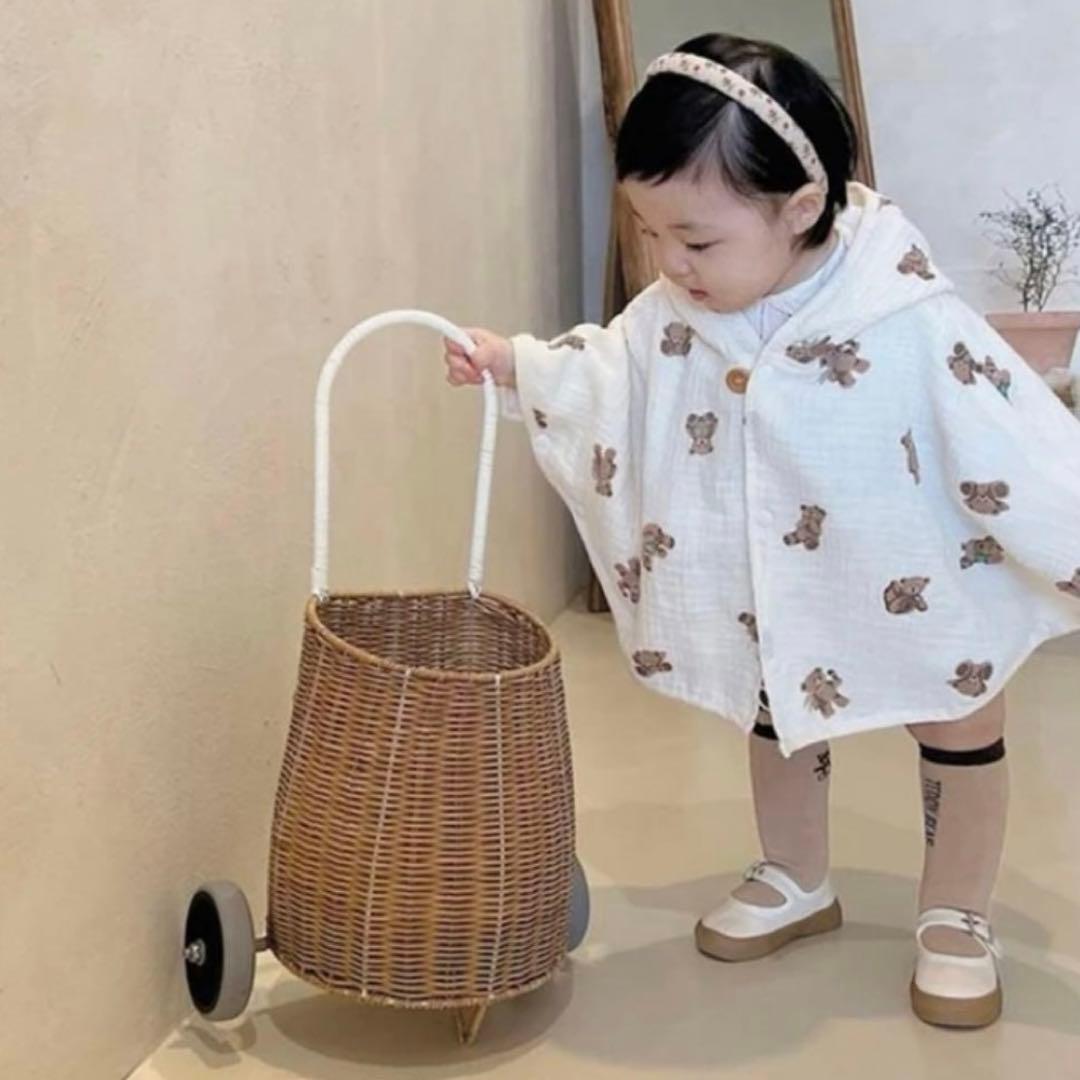 インテリア　ナチュラル　韓国インテリア　バスケット　収納　ラギーバスケット