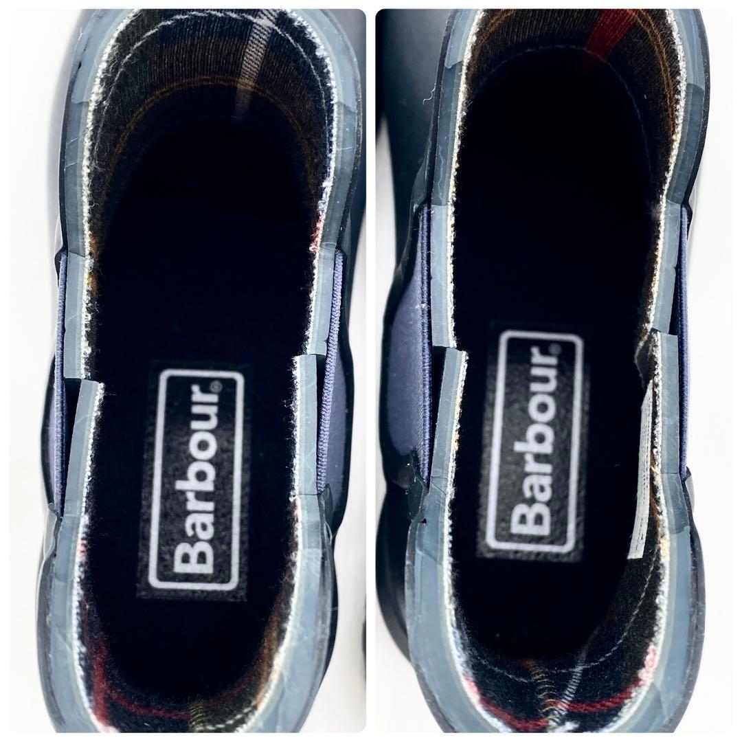 A16492 未使用級 バブアー サイドゴア レインブーツ ネイビー UK4